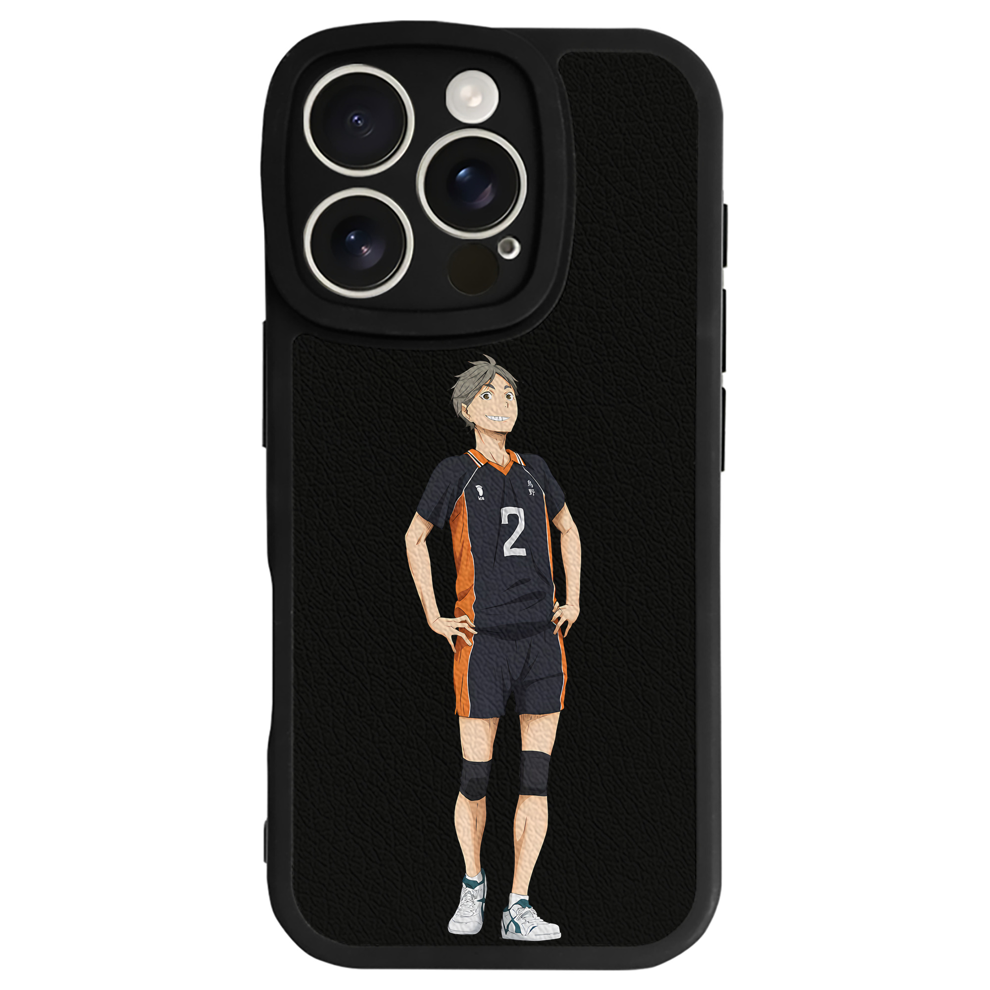 （画像用） ハイキュー!! Haikyu!! 【iPhone 16シリーズ対応】シリコンスマホケース（レザー調） 材質：シリコン